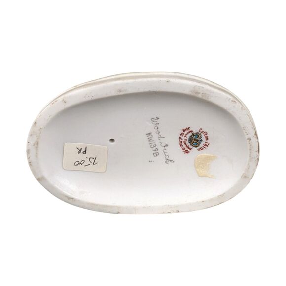 Vintage Lefton Ceramic Wood Duck Figurines: Hand-Painted Bird Decor - Picture 6 of 8